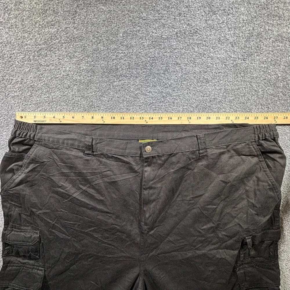 Boulder Creek Cargo Shorts Mens 56 Big Dark Gray Cotton Multi-Pocket Flat Front